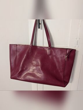 Banana Republic Handbag Women Red Taylor Tote Leather Unlined Shoulder Bag